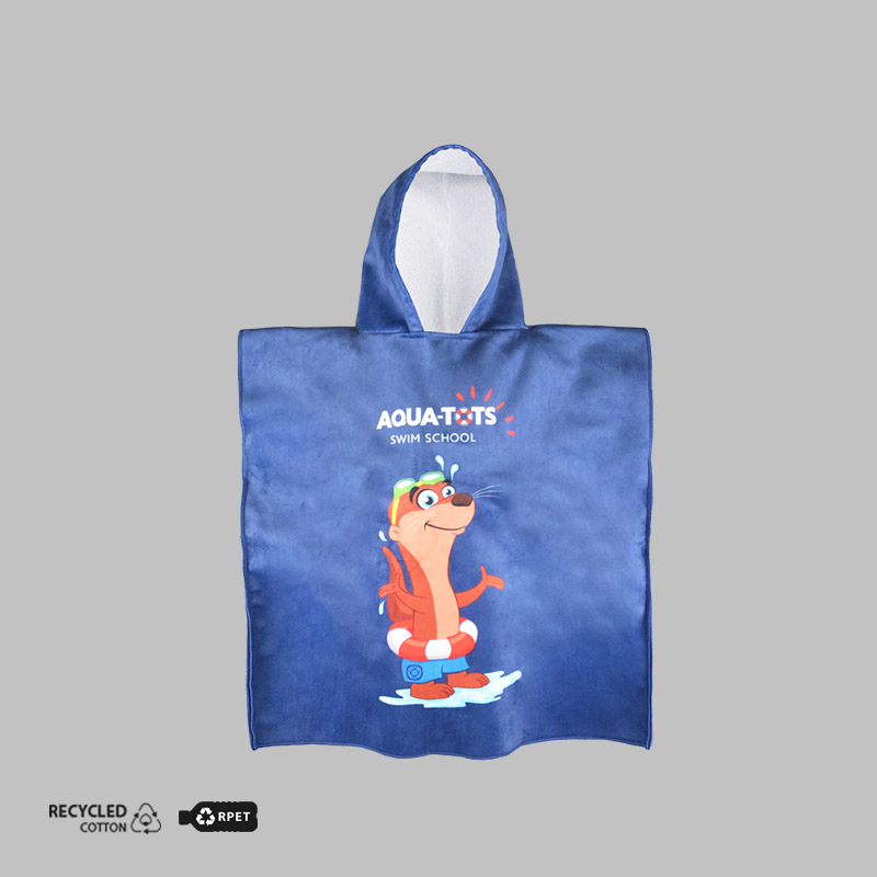 DRA-4953 Tulum Sublimation Printed Children Poncho/Towel