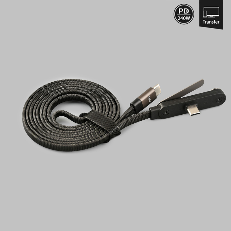 DRA-5603 Super 240W Charger Cable w/Bulit-in Phone Stand
